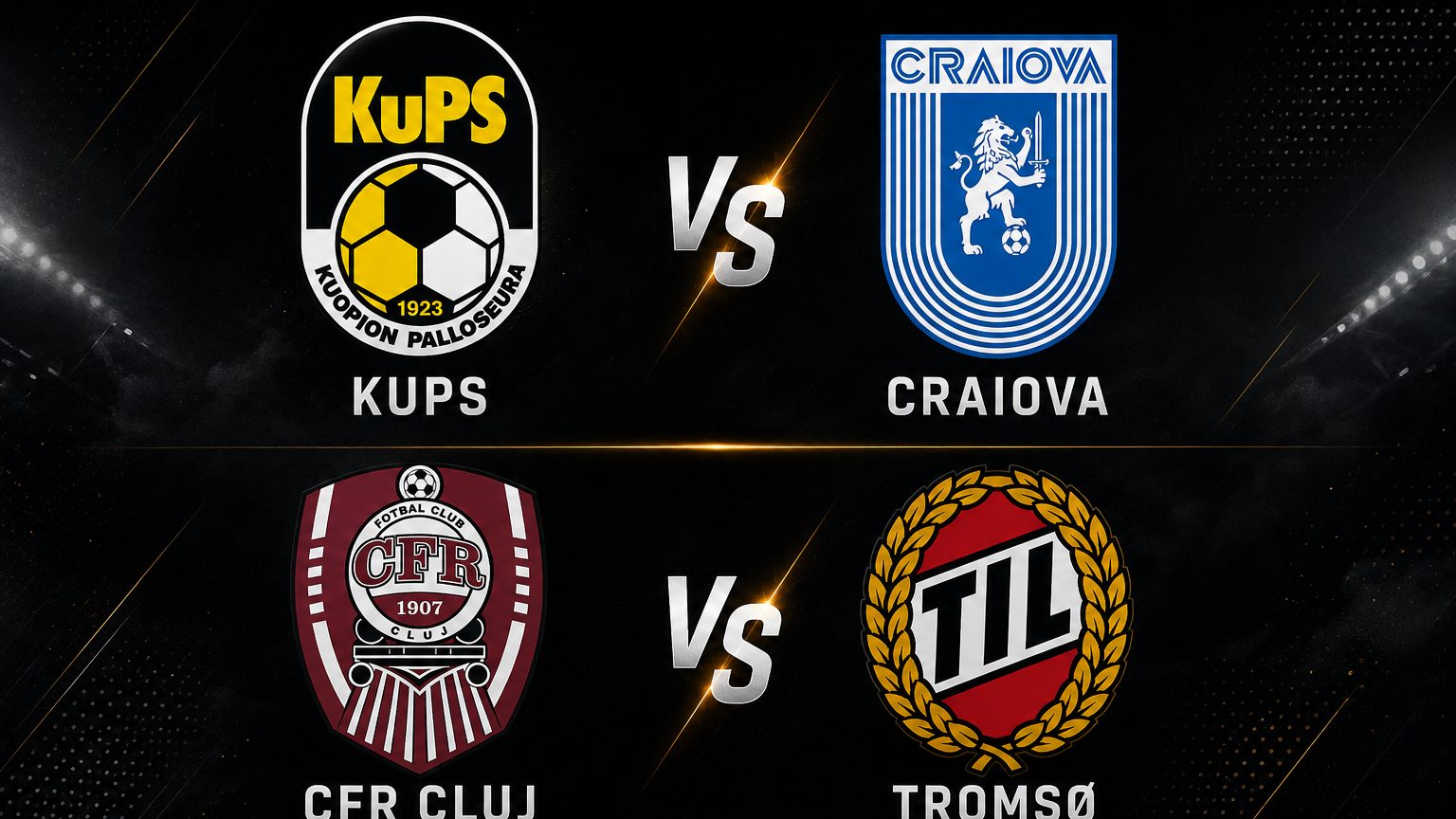 LIVE TEXT: KuPs vs Craiova & CFR Cluj vs Tromso, toate informatiile live